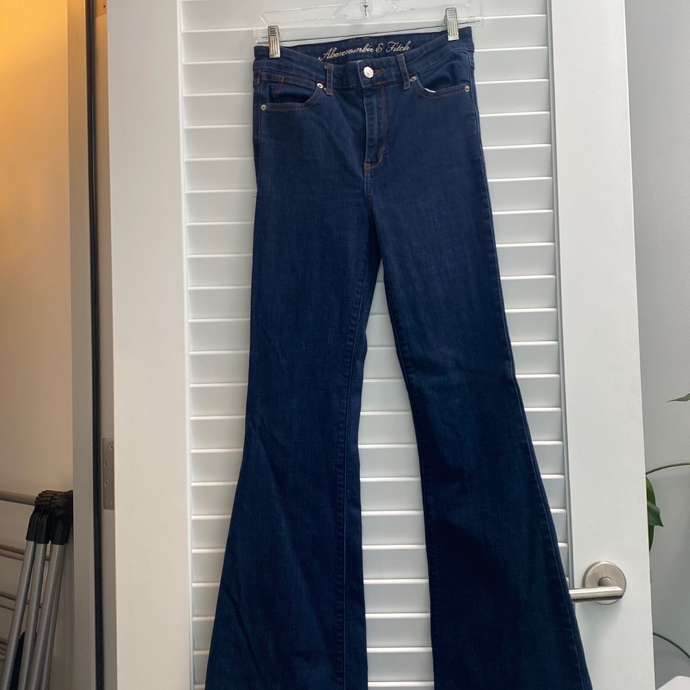 Abercrombie fitch darn denim flared